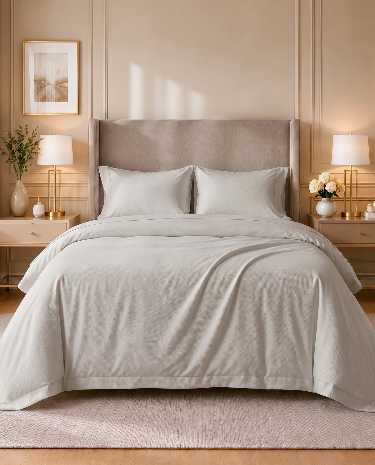 TESSERA Prestige Basic Line - Duvet Cover Set in Beige