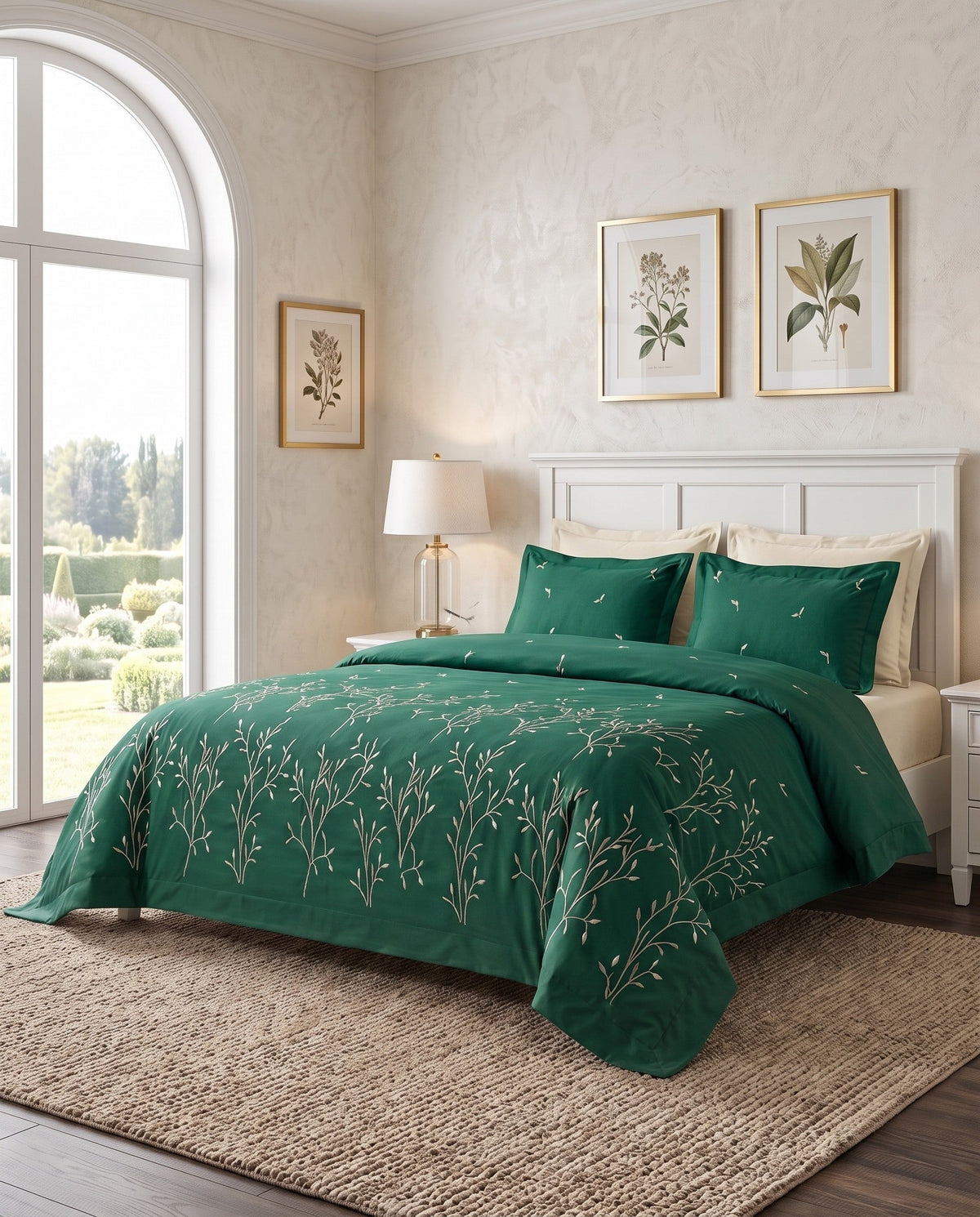 Royal Embroidery Queen Flat Sheet