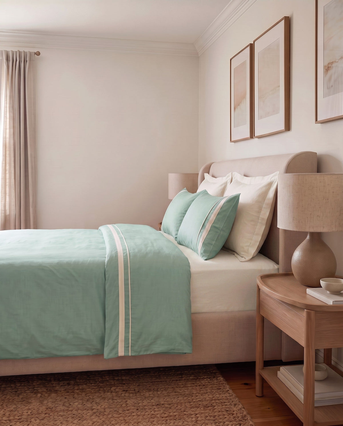 Ultimate Comfort - Queen Flat Sheet in Mint