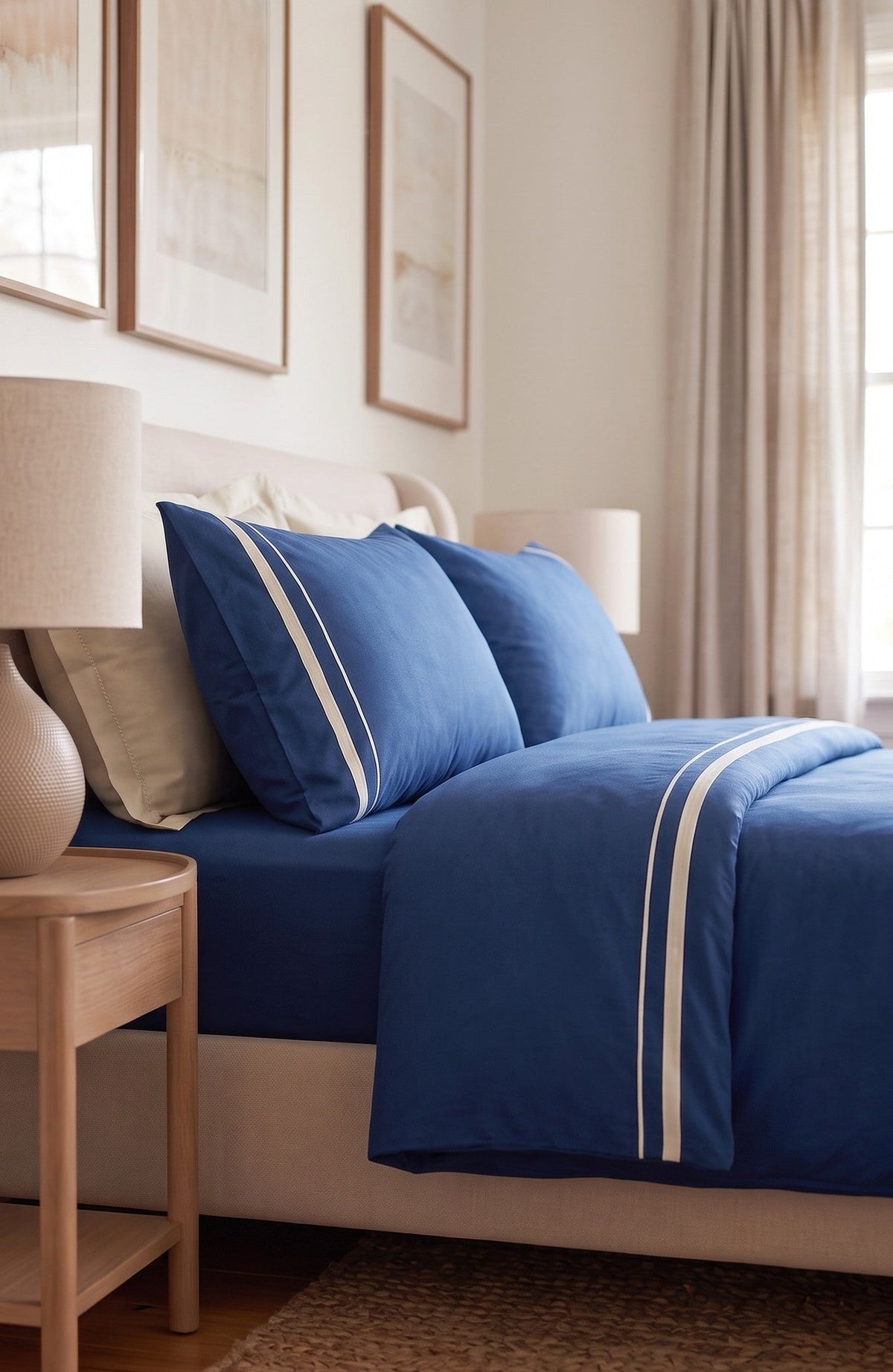 Ultimate Comfort - Queen Flat Sheet in Royal Blue