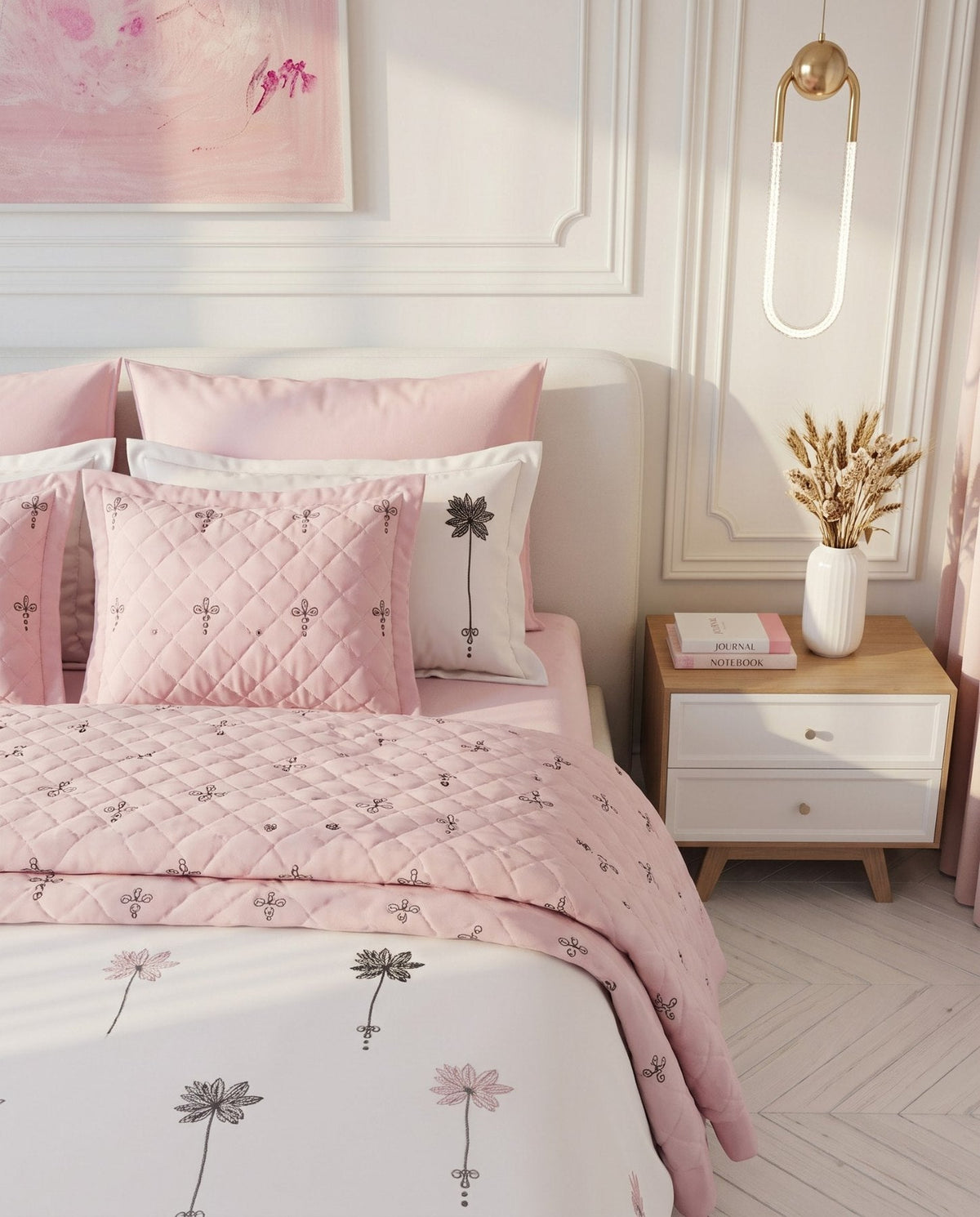 Luxury Essential -Queen Fitted Sheet in Rose Gold
