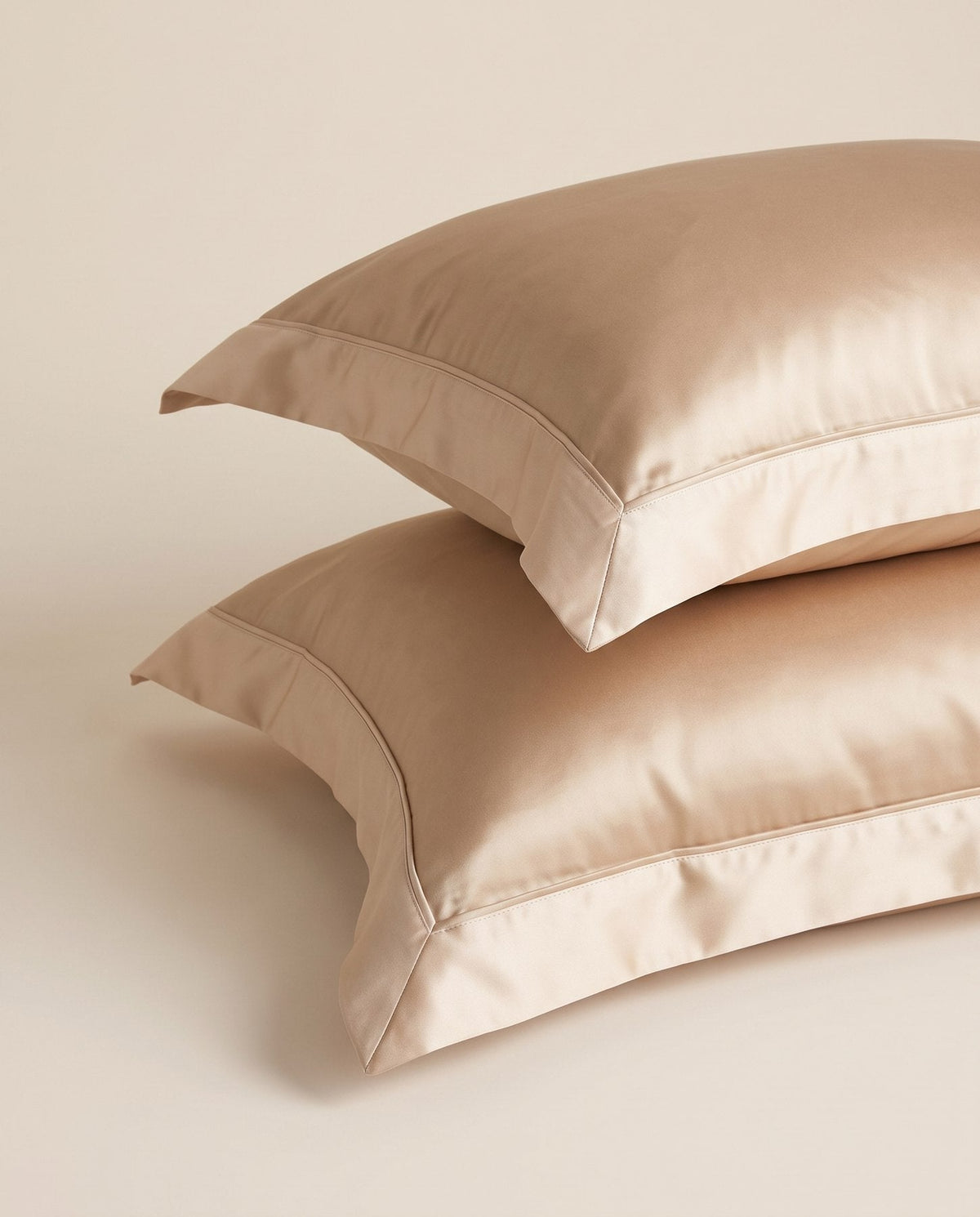 TESSERA Prestige Basic Line - Oxford Pillow Case Set in Beige
