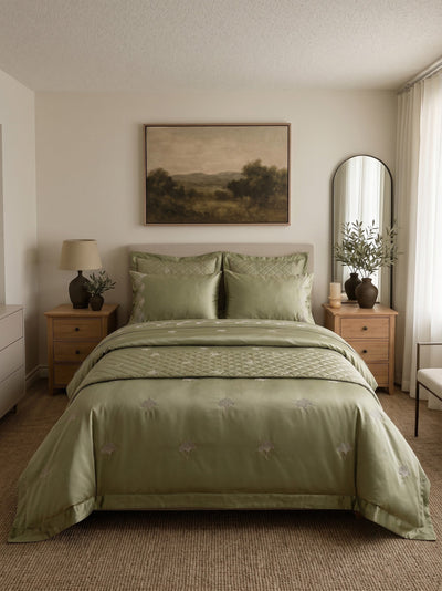 Queen Duvet Cover with Embroidery