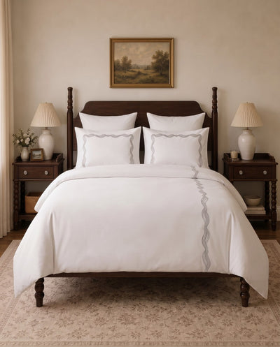 Queen Duvet Cover with Embroidery