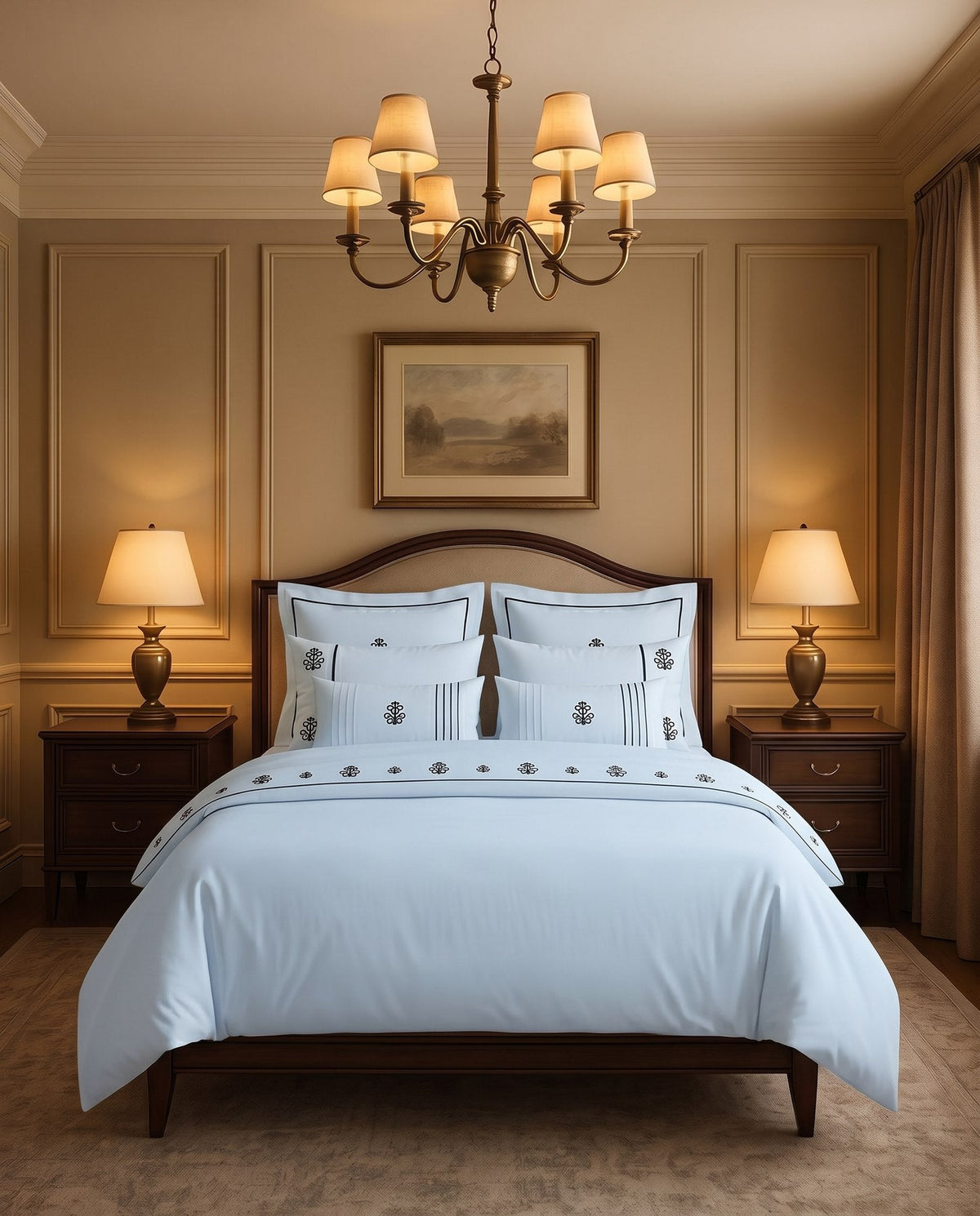 Atelier – Queen Fitted Sheet in Baby Blue