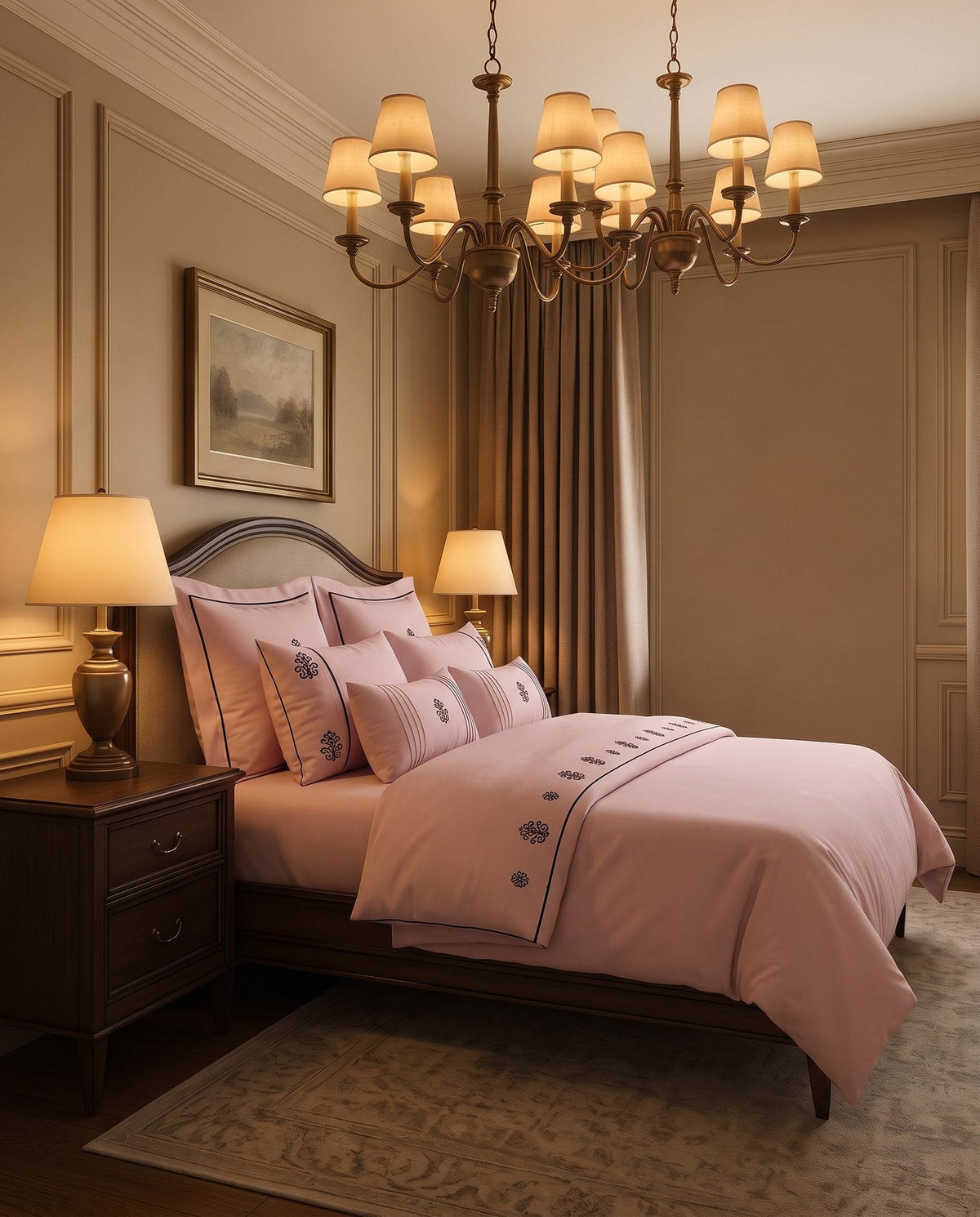 Atelier-Queen Flat Sheet - Rose