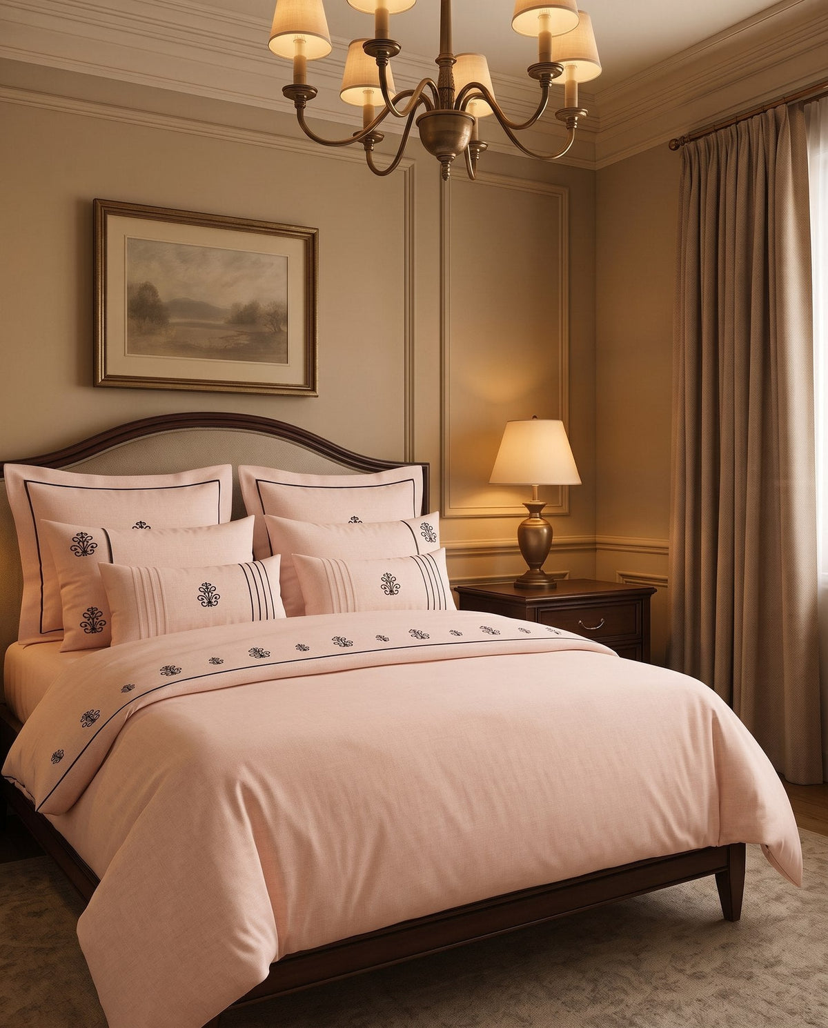 Atelier-Queen Duvet Cover with Embroidery - Simone