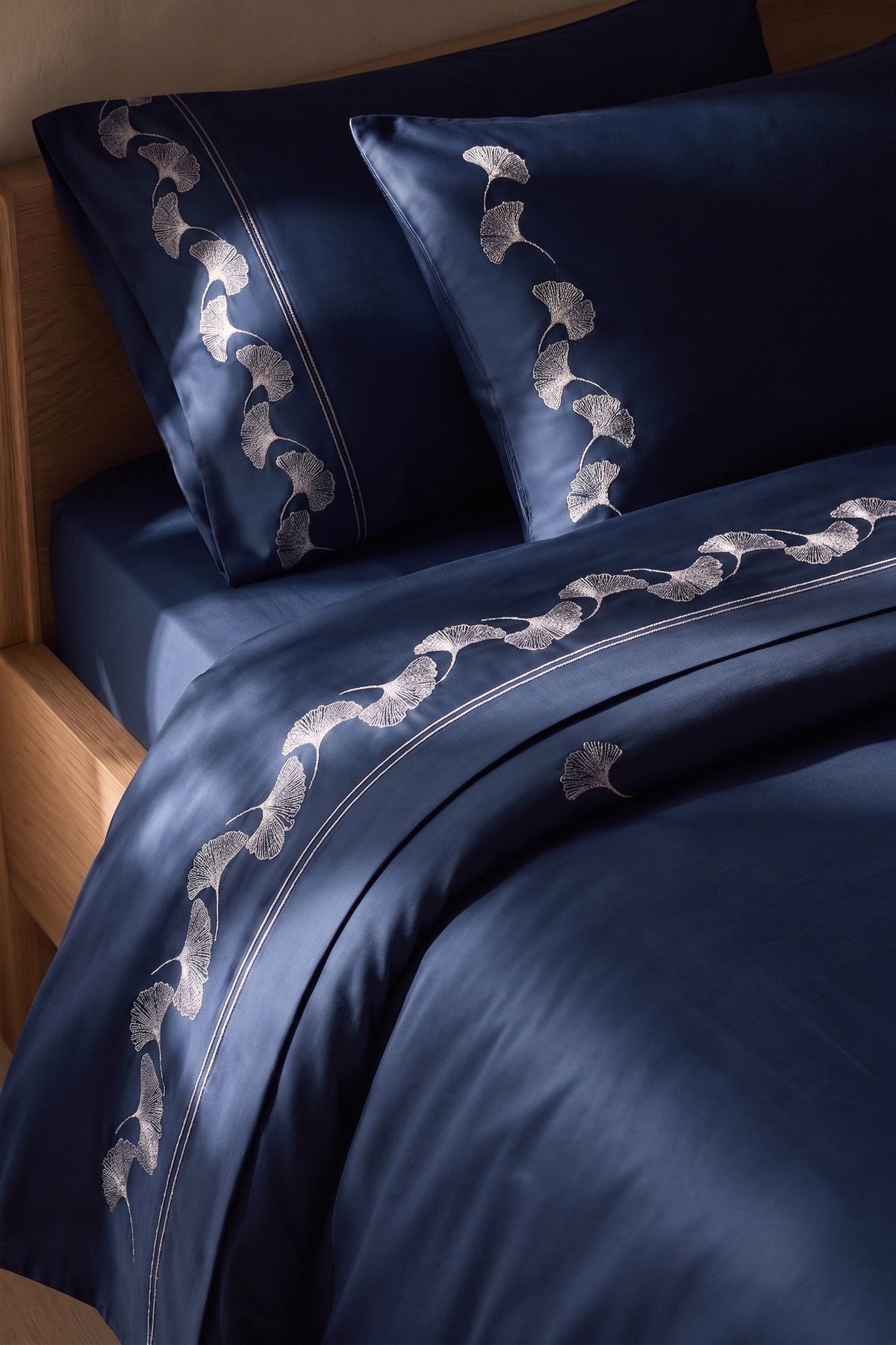 Sage Elegance - Quilted Oxford Pillow cases in Royal Blue