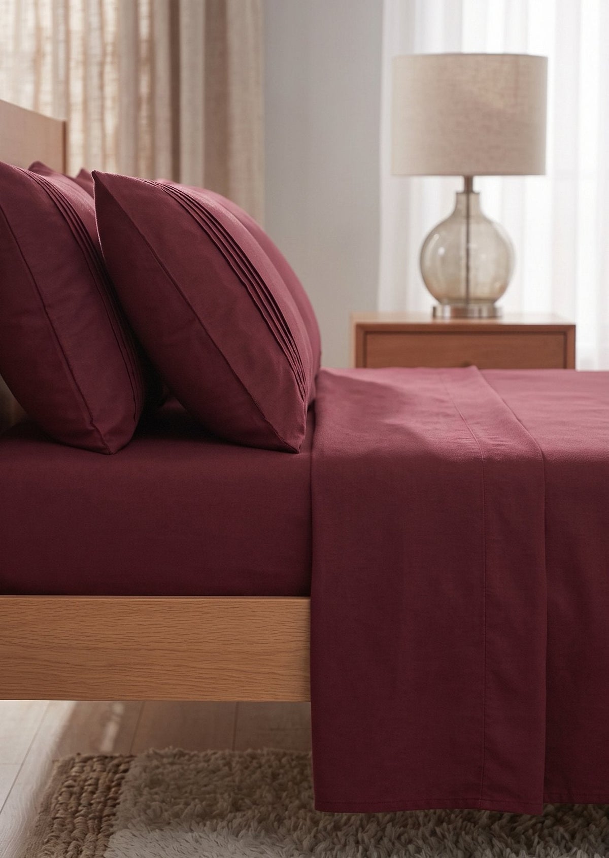 TESSERA Essential Basic - Duvet Cover Set - Bordeaux