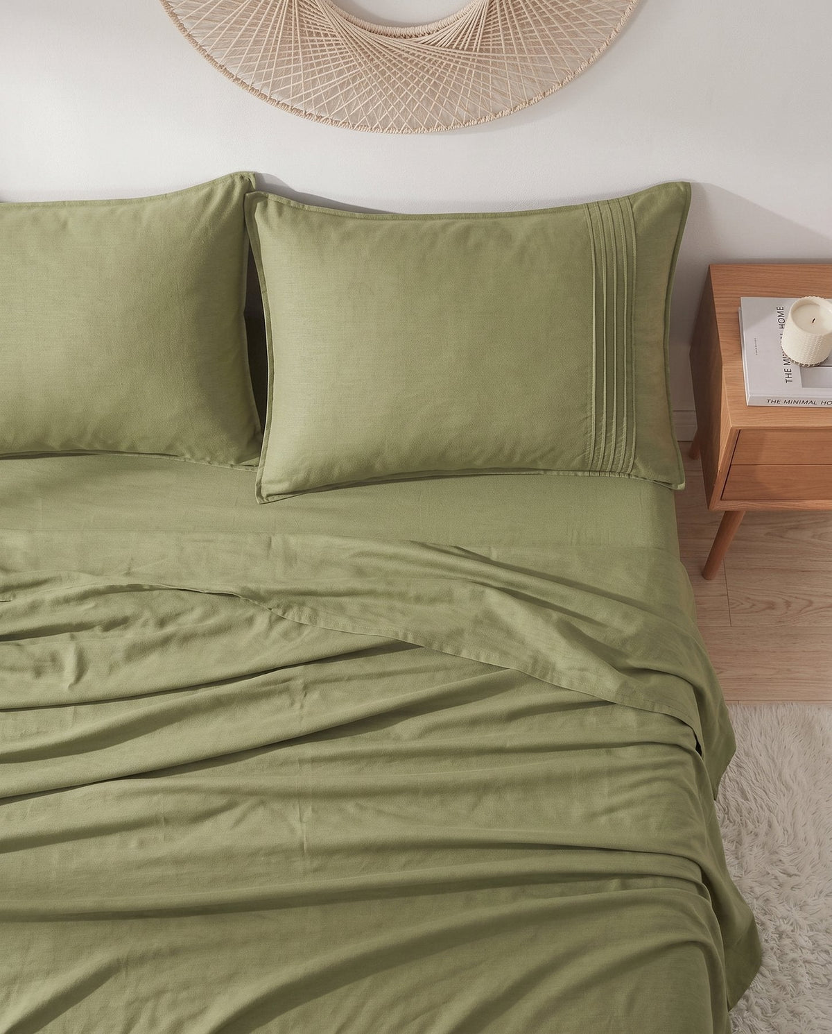 TESSERA Essentials Basic Line - Fitted Sheet Set - Olive