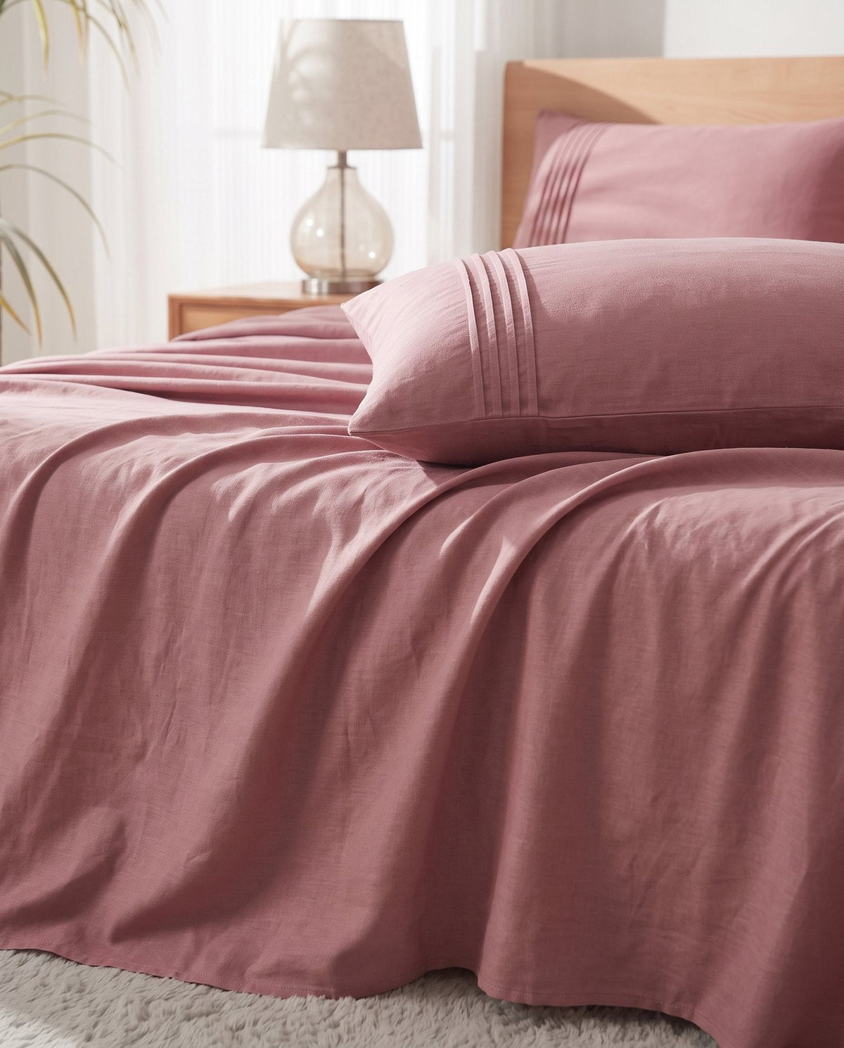 TESSERA Essentials Basic Line - Fitted Sheet Set - Rose