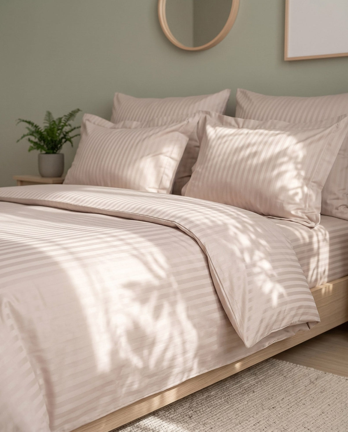 Grace – Fitted Sheet Set - Beige
