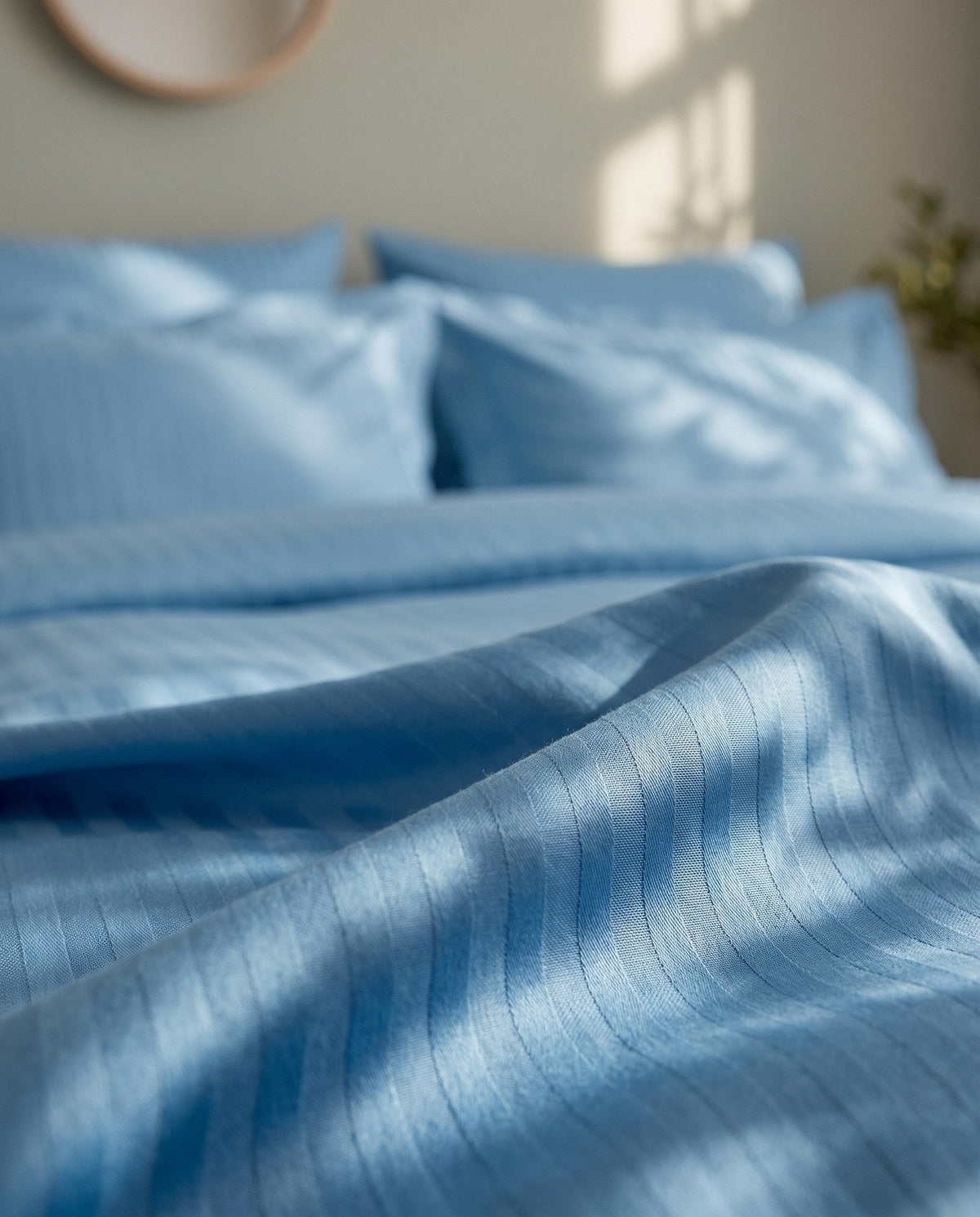 Grace – Fitted Sheet Set - Sky Blue