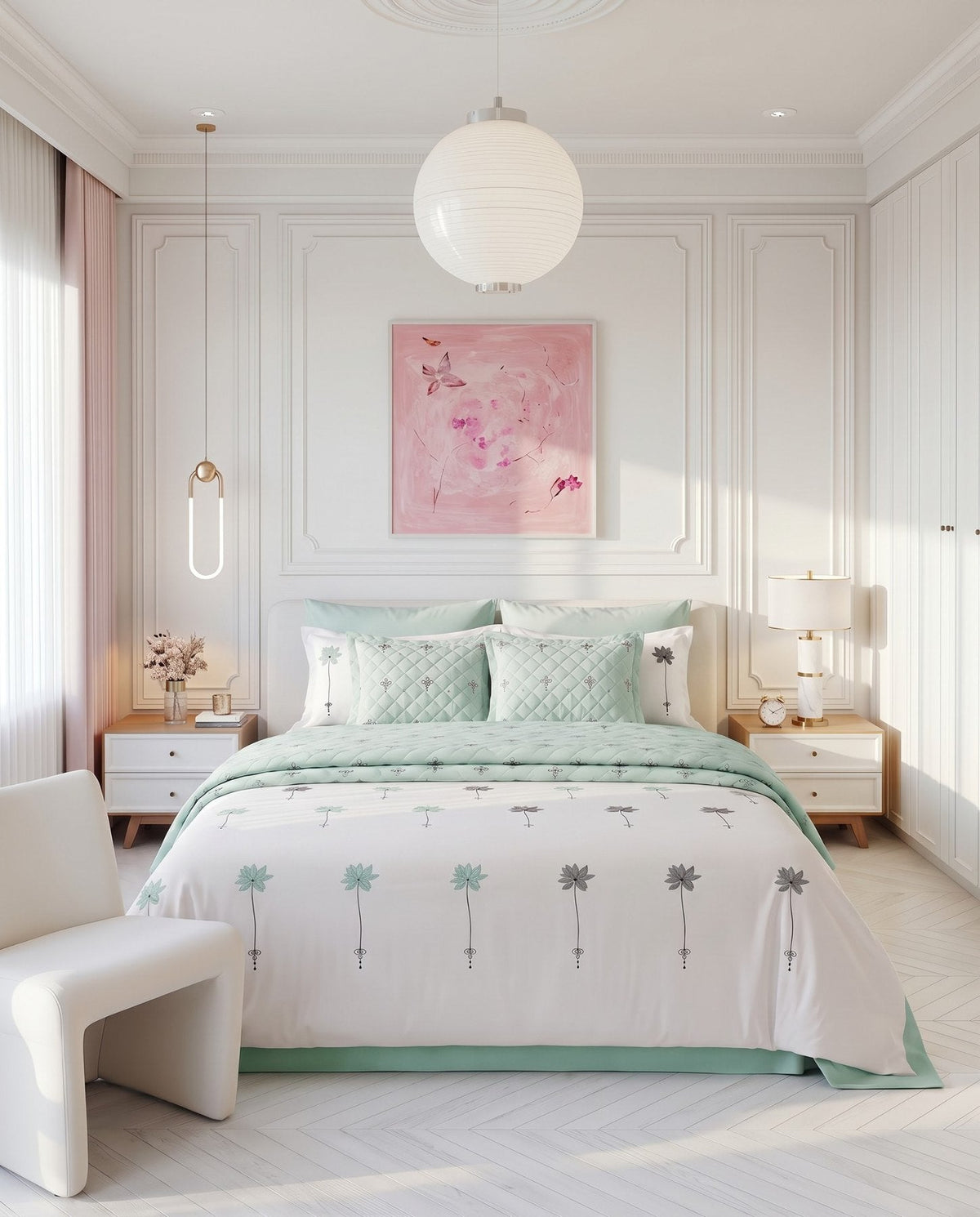 Luxury Essential- Queen Duvet Cover with Embroidery