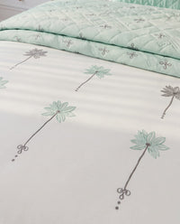 Queen Quilted Bed Spread with Embroidery