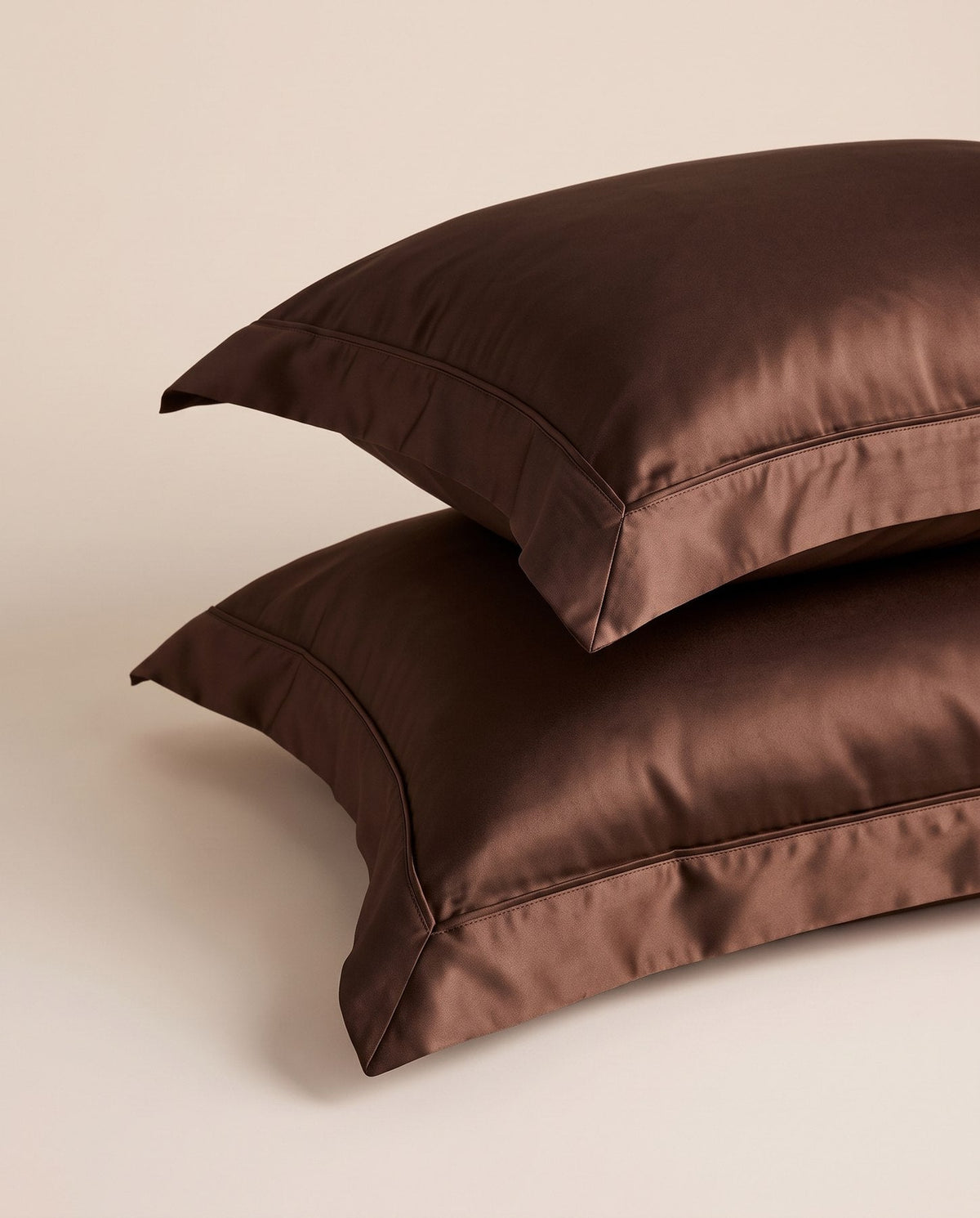 TESSERA Prestige Basic Line - Oxford Pillow Case Set - Brown