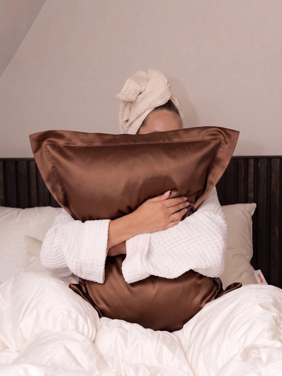 TESSERA Prestige Basic Line - Oxford Pillow Case Set in Brown