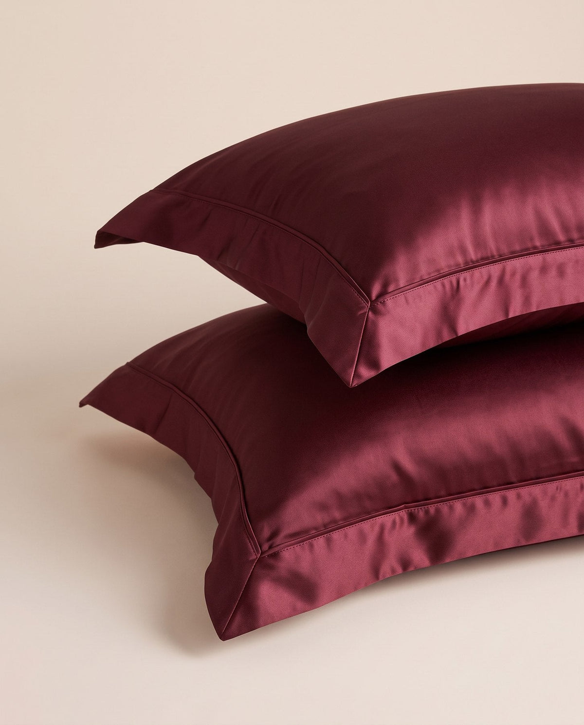 TESSERA Prestige Basic Line - Oxford Pillow Case Set - Burgundy
