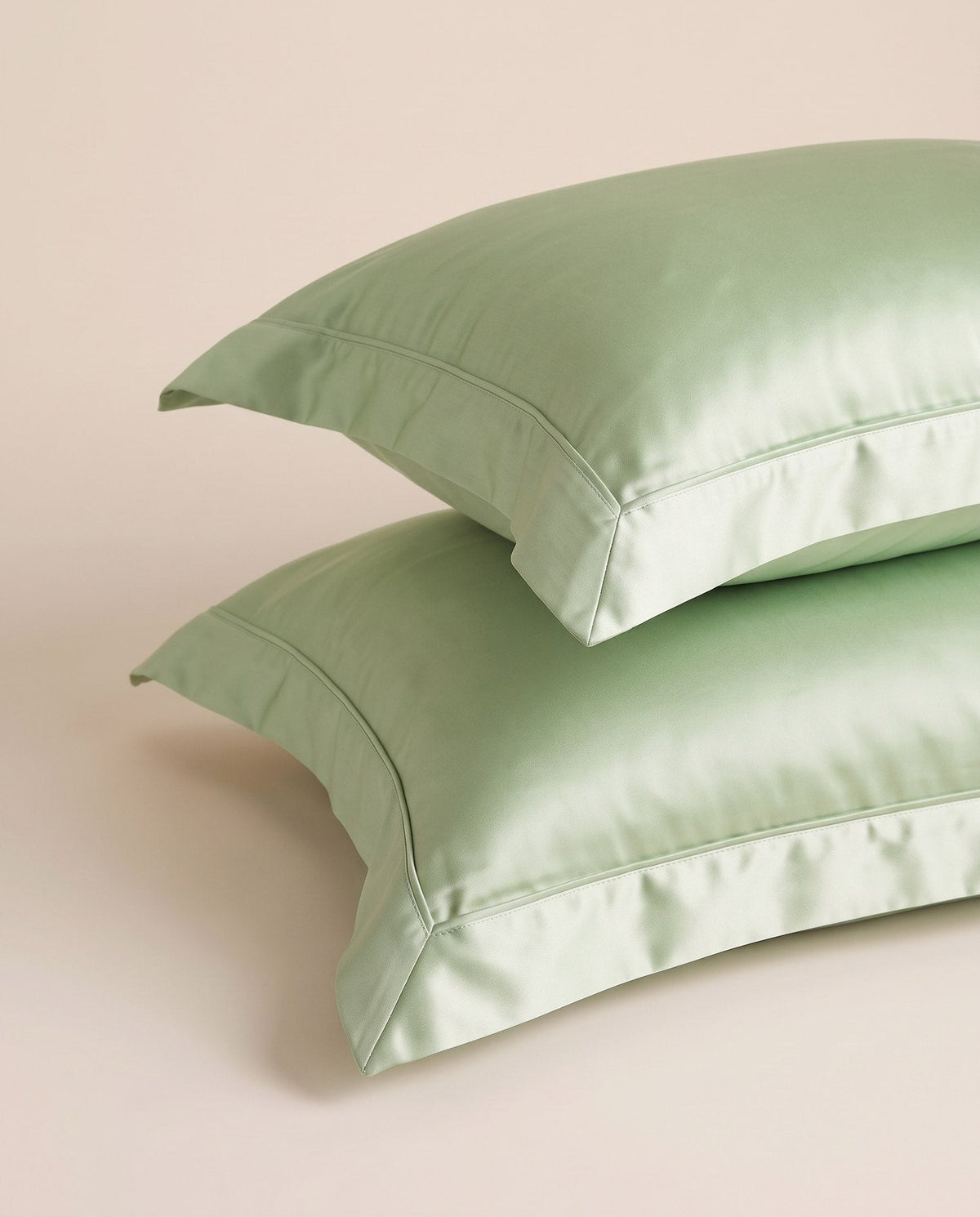 TESSERA Prestige Basic Line - Oxford Pillow Case Set - Light Green