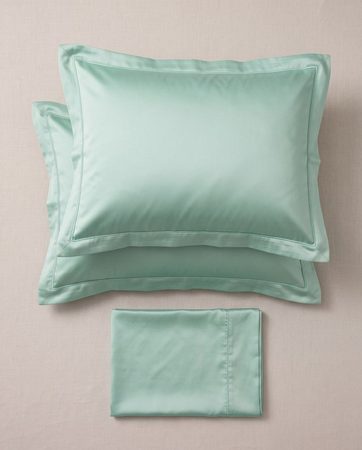 TESSERA Prestige Basic Line - Oxford Pillow Case Set - Mint