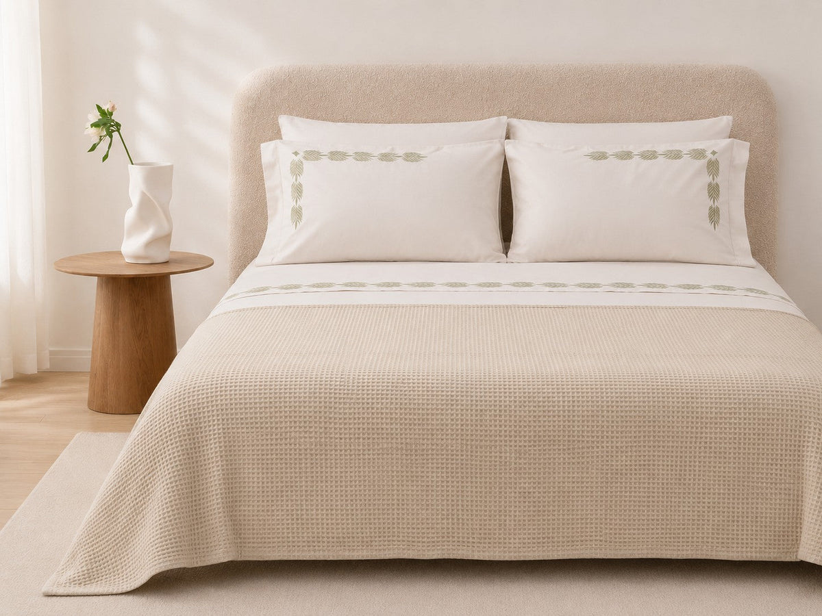 Signature – Flap Pillow Case Set in Beige