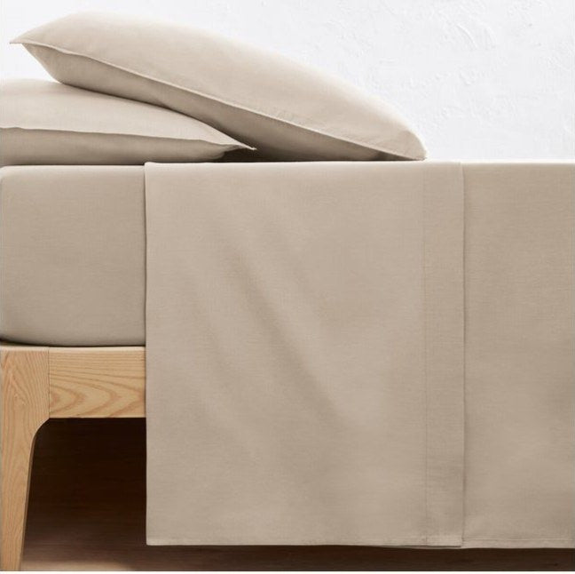 Tessera Signature Flat Sheet Set Beige