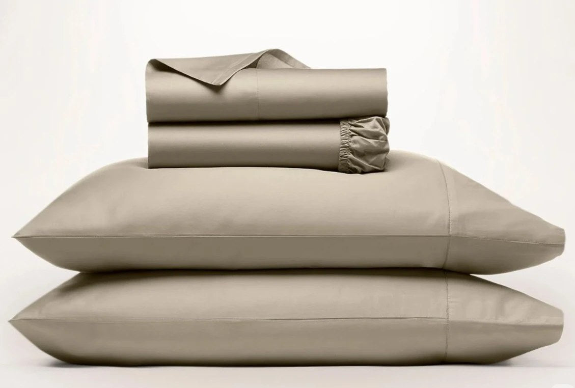 Tessera Signature Fitted Sheet Set Beige