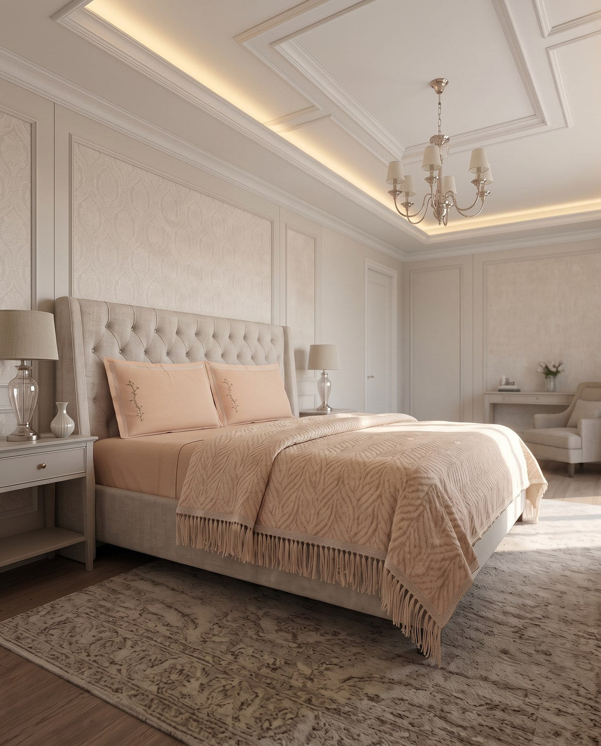 Verdian-Queen Fitted Sheet in Simone