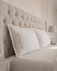 Oxford Pillowcases 50×70 +7cm with Embroidery